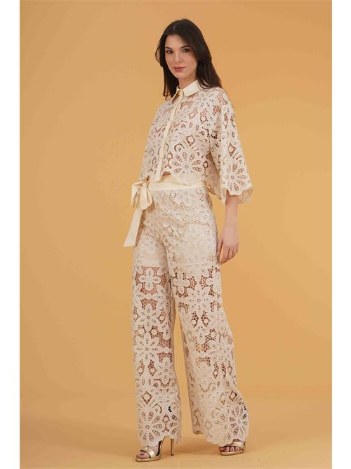 Completo in pizzo twins fantasy | T4860BEIGE