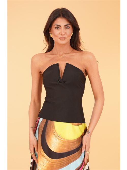 Top in guaina elastica twins fantasy | T4897BLACK