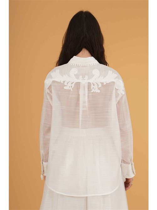 Camicia con ricamo twins fantasy | T4973TWHITE
