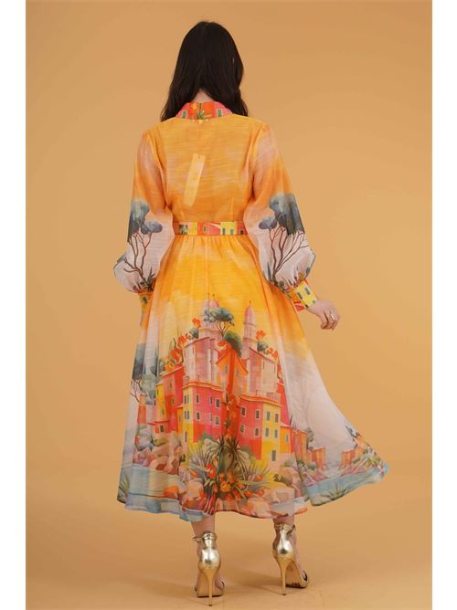 Abito chemisier  fantasia twins fantasy | T4994FANTASIA