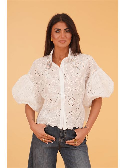 Camicia in Sangallo U R INK | CODAJASBIANCO