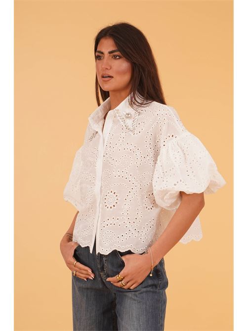 Camicia in Sangallo U R INK | CODAJASBIANCO