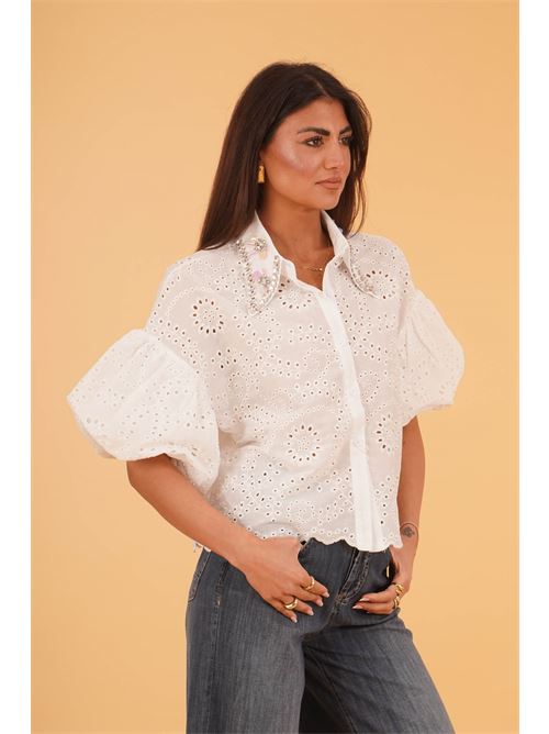 Camicia in Sangallo U R INK | CODAJASBIANCO