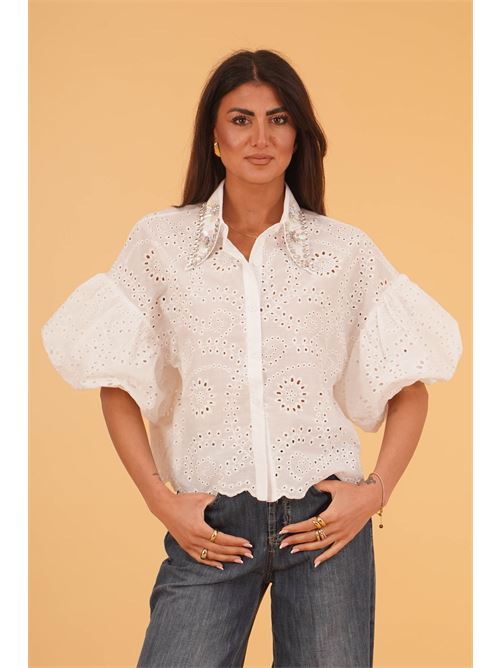 Camicia in Sangallo U R INK | CODAJASBIANCO