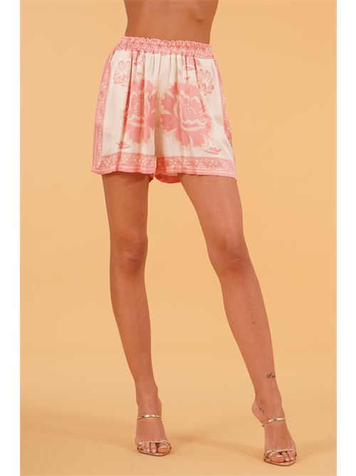 Shorts in viscosa e seta  fantasia U R INK | MINASPROSA