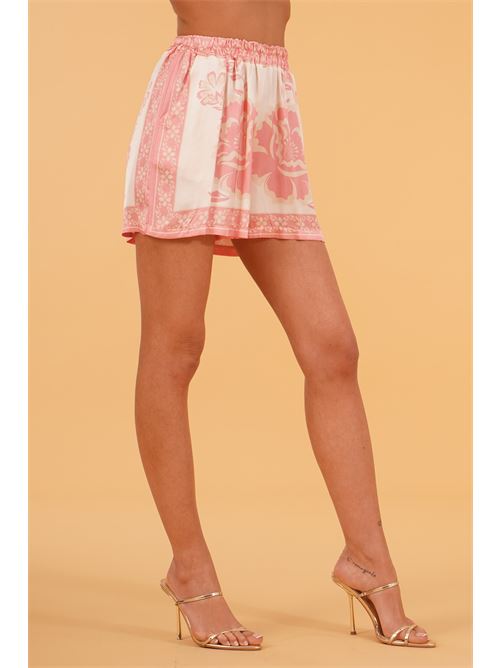 Shorts in viscosa e seta  fantasia U R INK | MINASPROSA