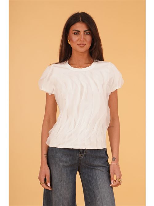 Maglia con rouches Z.O.E. | 72Q732BIANCO