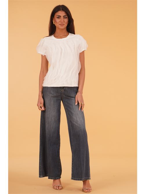 Maglia con rouches Z.O.E. | 72Q732BIANCO