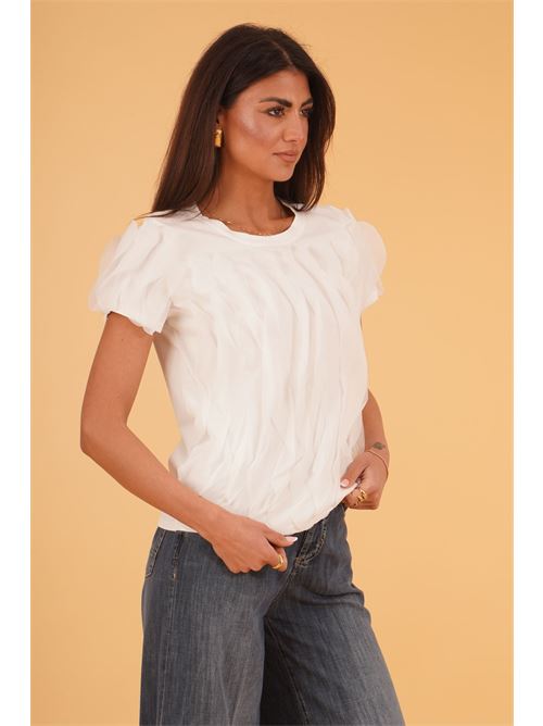 Maglia con rouches Z.O.E. | 72Q732BIANCO