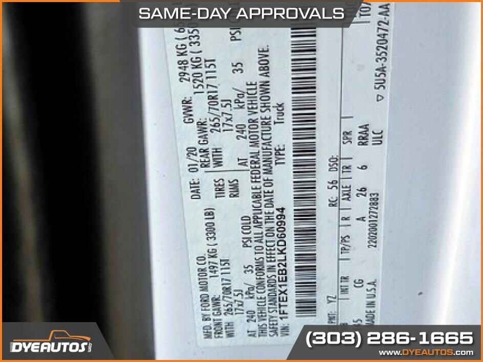 2020 Ford F150 SUPER Located at Dye Enterprises slide-image