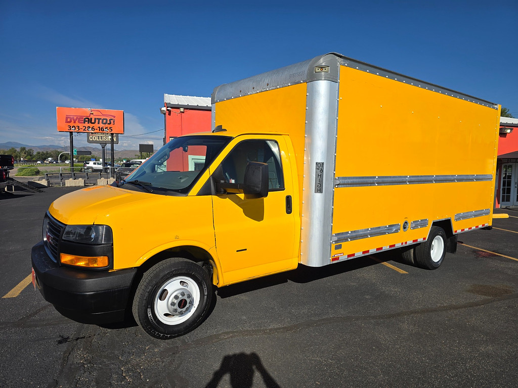 Yellow 2021 GMC Savana Chassis Van Rear-Wheel Drive Automatic