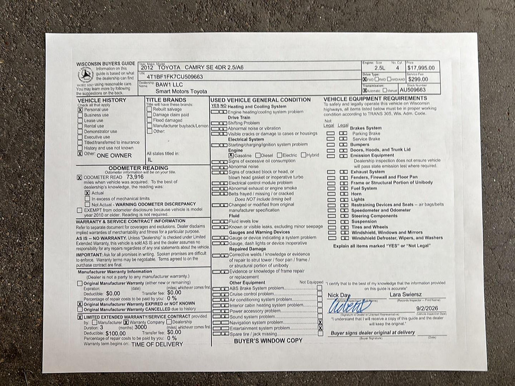 2012 Toyota Camry Located at Smart Motors Toyota slide-image