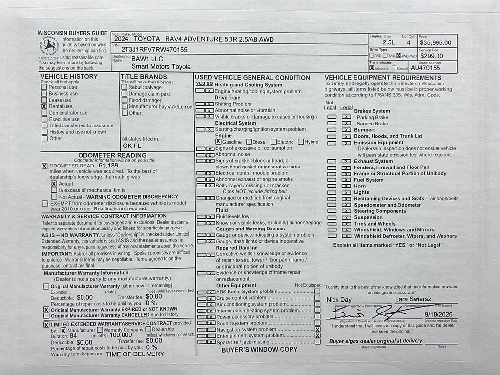 2024 Toyota Rav4 Located at Smart Motors Toyota slide-image