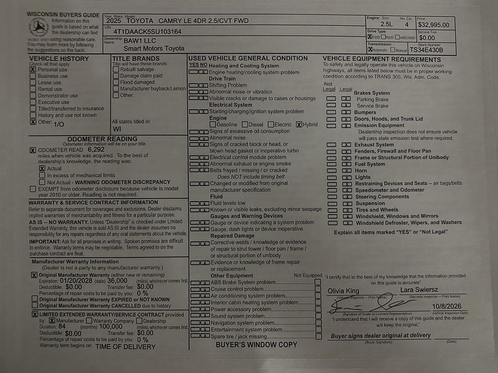2025 Toyota Camry Located at Smart Motors Toyota slide-image