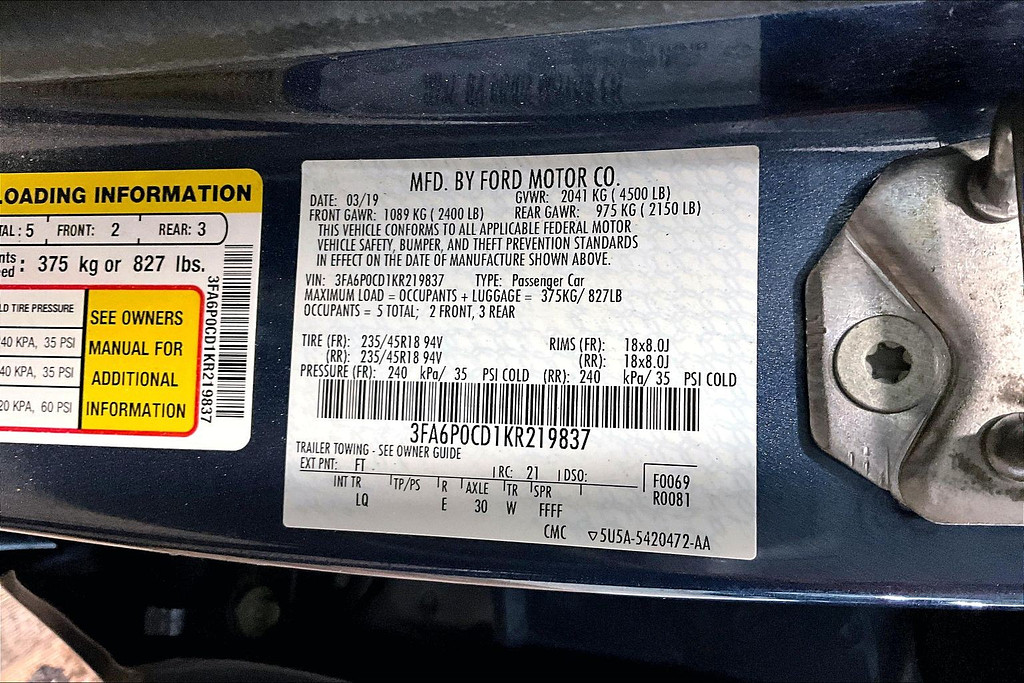2019 Ford FUSION Located at Cole Auto Outlet light-box-slides