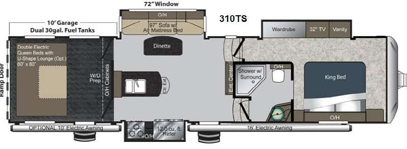 2013 KEYSTONE RAPTOR 310TS