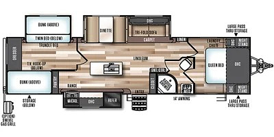 2017 WILDWOOD HERITAGE GLEN 300BH