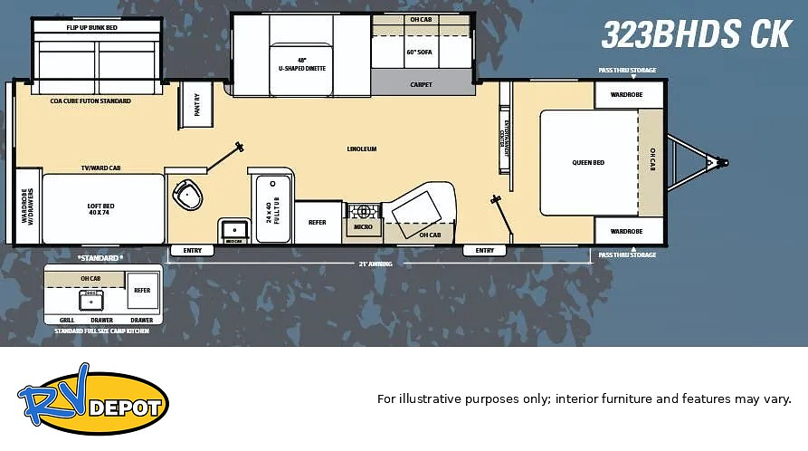 2022 FOREST RIVER CATALINA 323BHDS