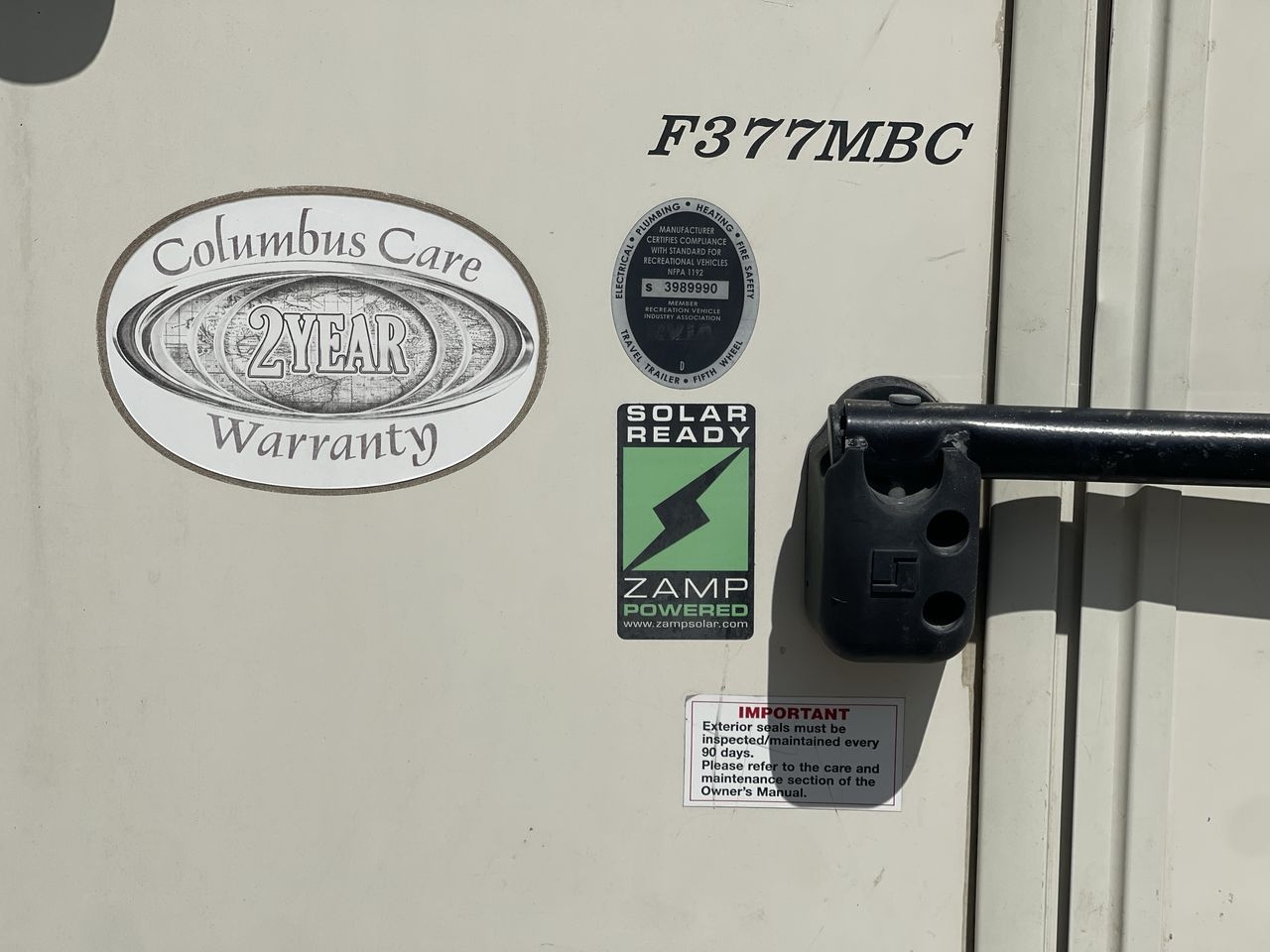 2016 FOREST RIVER COLUMBUS 377MBC