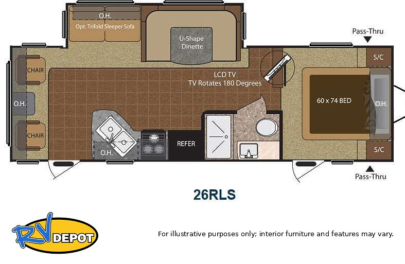 2013 KEYSTONE HIDEOUT 26RLS