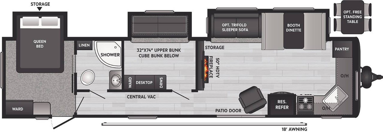 2023 KEYSTONE HIDEOUT 38FKTS