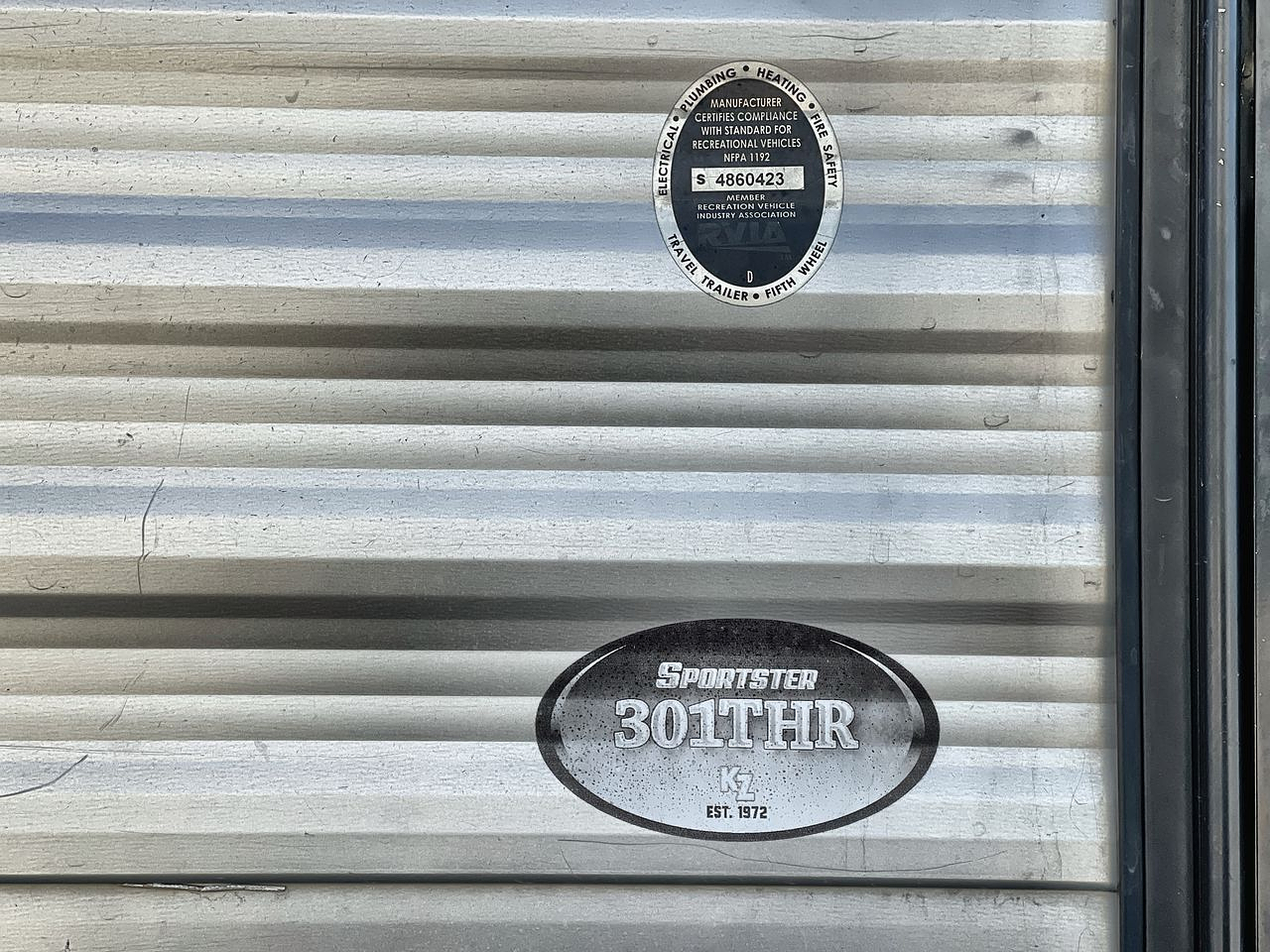 2018 KZ SPORTSTER 301TH