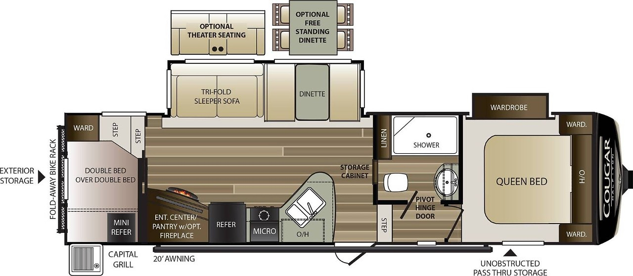2019 KEYSTONE COUGAR 29RDB
