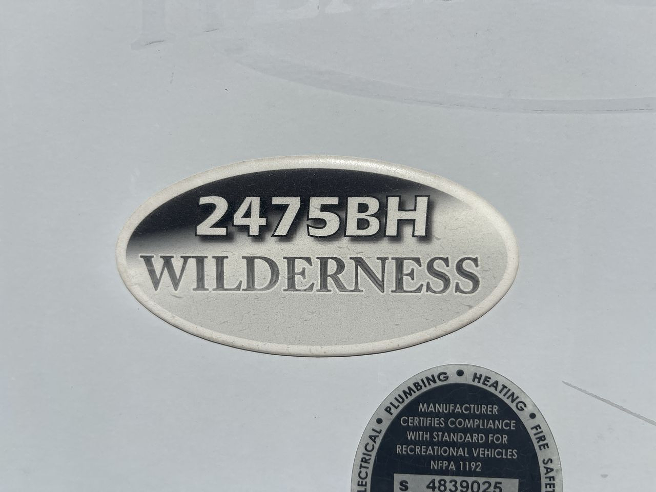 2018 WILDERNESS 2475BH