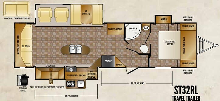 2014 CROSSROADS SUNSET TRAIL 32RL