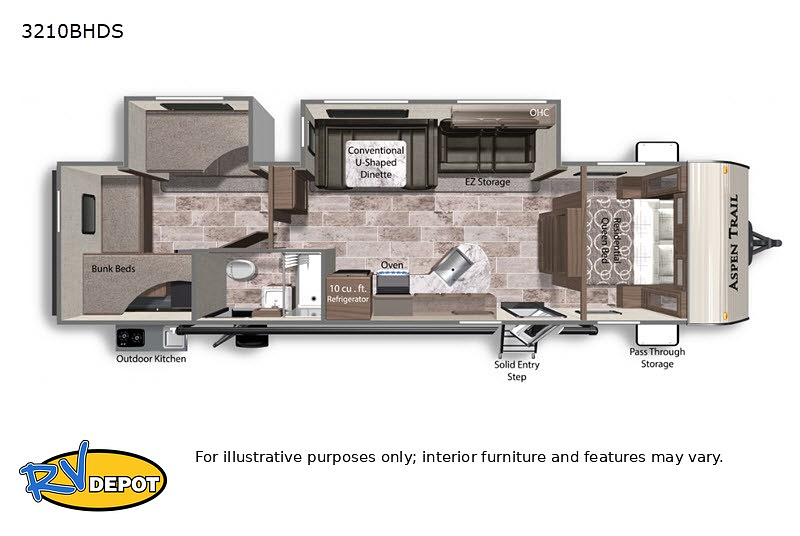 2020 KEYSTONE ASPEN TRAIL 3211BHDS