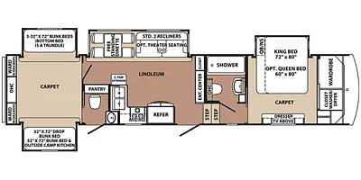 2016 FOREST RIVER BLUE RIDGE 3720BH