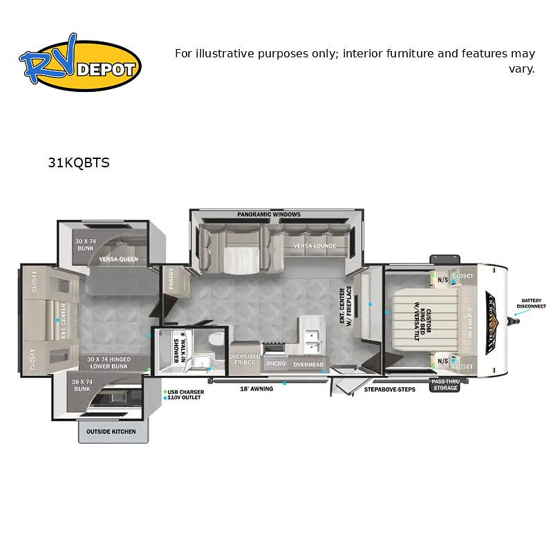 2024 FOREST RIVER WILDWOOD PLAT 31KQBT