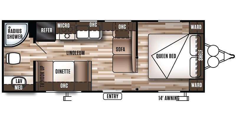 2016 FOREST RIVER WILDWOOD X-LITE 241Q