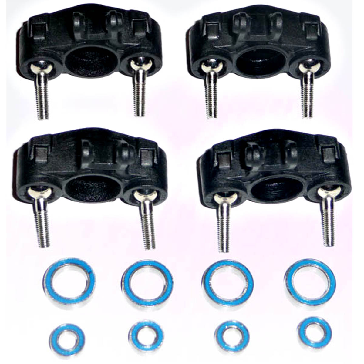 Traxxas 1/16 ERevo * FRONT & REAR AXLE CARRIERS, PIVOT BALLS, CAPS & BEARINGS eBay