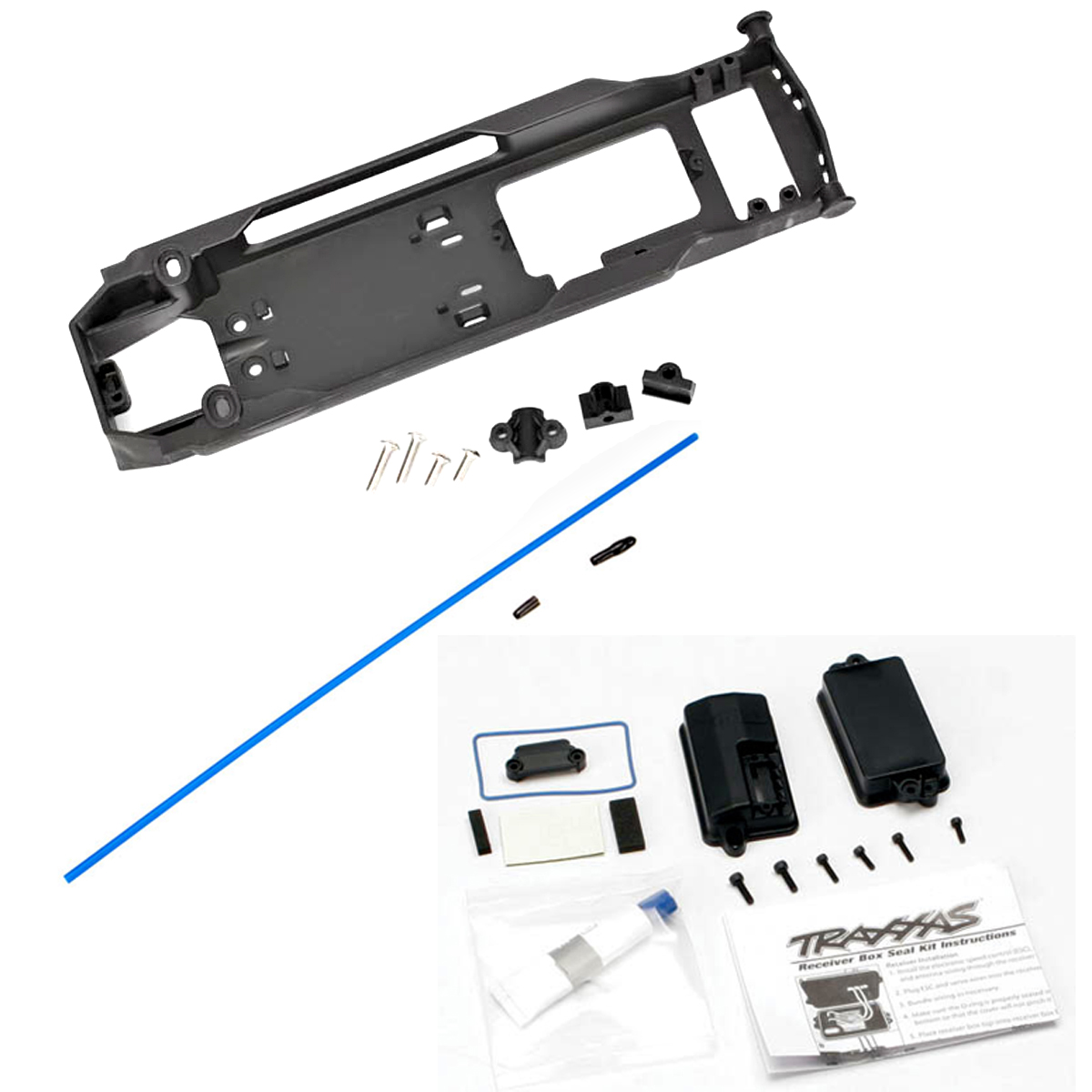 Traxxas Spartan VXL6S Boat * RADIO TRAY, WATERPROOF RECEIVER BOX, & ANTENNA * eBay