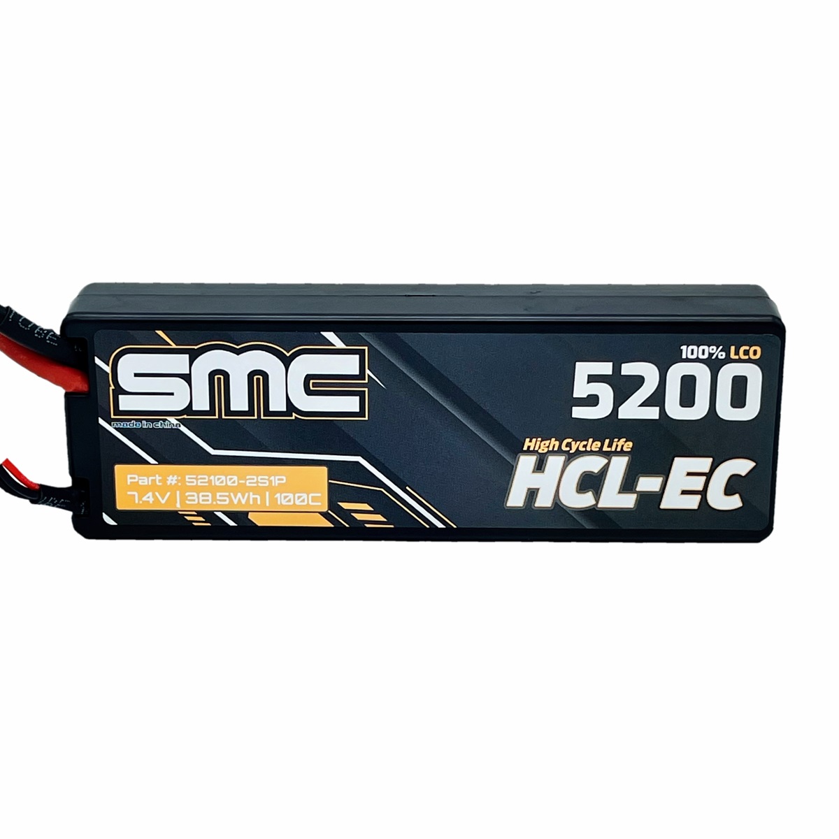 SMC - HCL-EC 7.4V 2S Hardcase LiPo Battery, 5200mAh 100C w