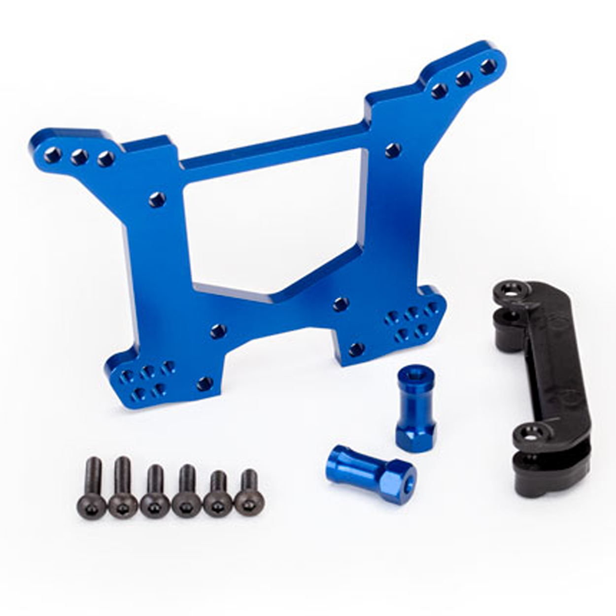 Traxxas 6738X Aluminum Rear Shock Tower, Blue, Rustler 20334673893 eBay