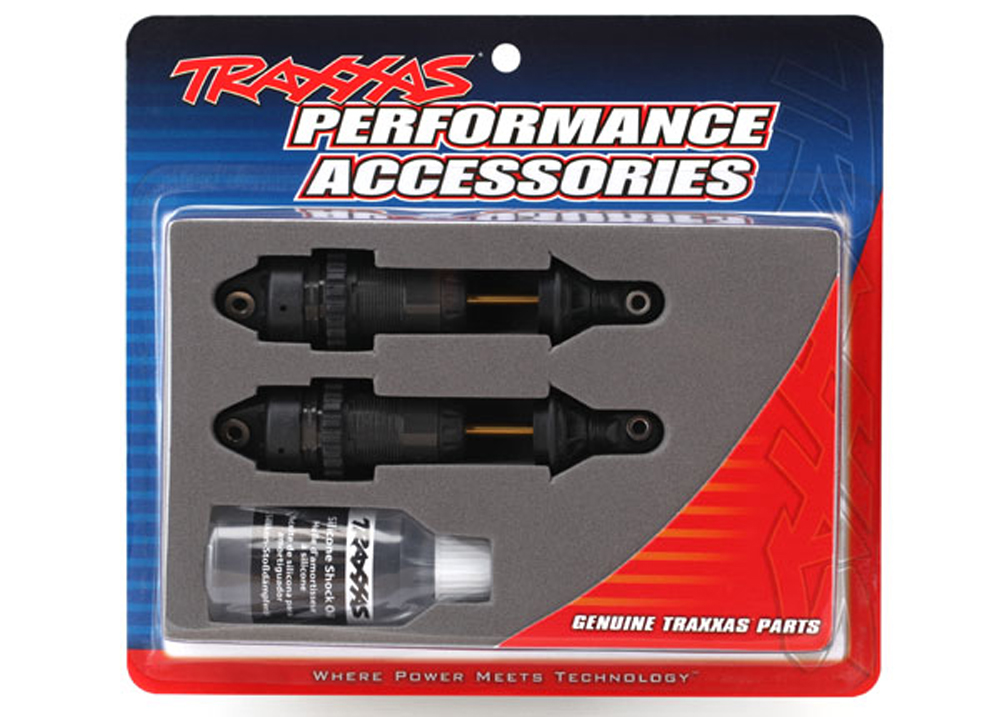 Traxxas Shocks 7461X GTR Long Shocks, Hard Anodized, Black
