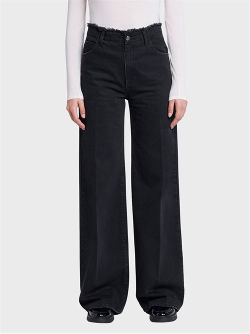 Five pocket flared jeans with fringed waist ANTONELLI FIRENZE | M8158138C999