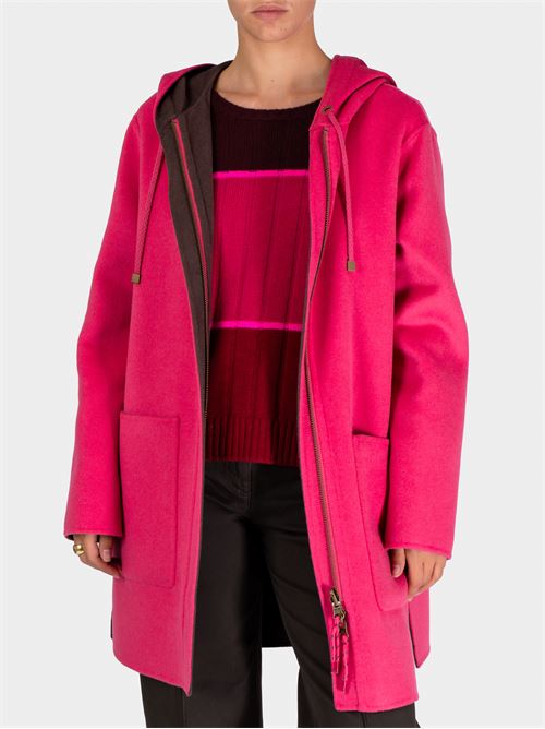 Maglia girocollo a coste a righe in lana e cashmere MALIPARMI | JQ50677817430B33