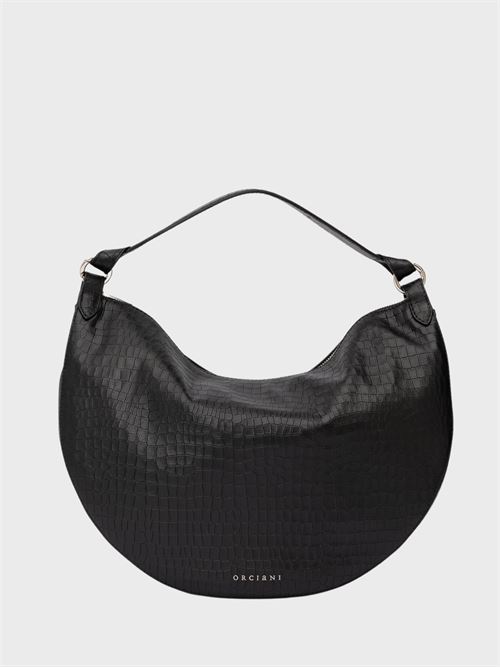 Dumpling L shoulder bag in croco print nappa ORCIANI | B02184CCNNER