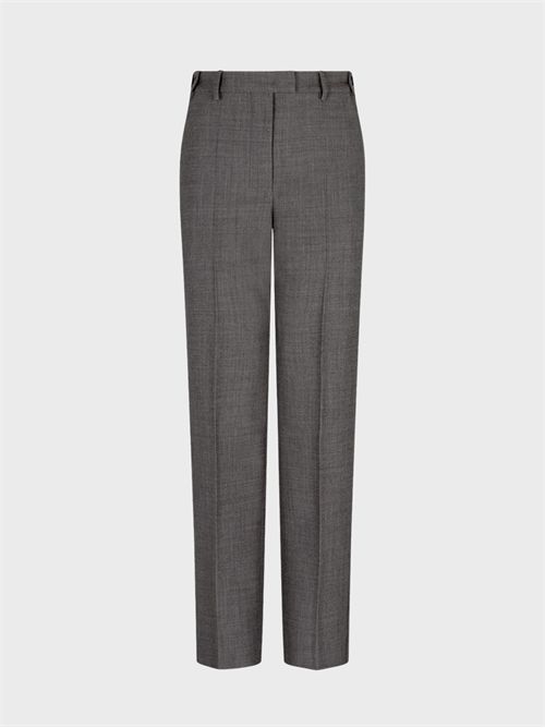 Pantaloni in crepe di lana vergine con trama mouliné EMPORIO ARMANI | EW001089TE17036O6002