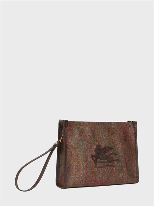 Paisley jacquard pouch with embroidered Pegaso logo ETRO | WP2C0007AA027M0019