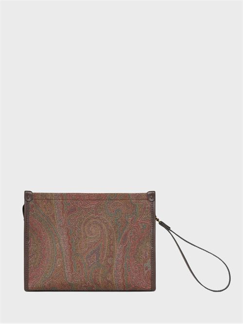 Paisley jacquard pouch with embroidered Pegaso logo ETRO | WP2C0007AA027M0019