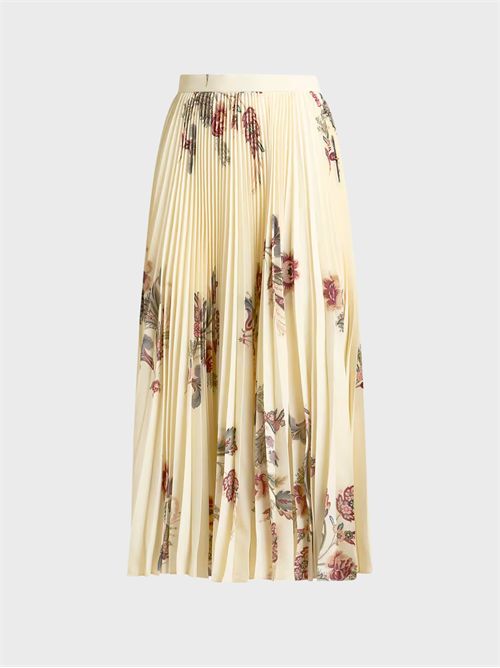 Gonna midi plissettata in sablé con stampa floreale ETRO | WRFA005899SAO9X0804
