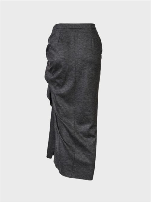 Gonna midi drappeggiata in jersey di lana FABIANA FILIPPI | GND225F801D9108070