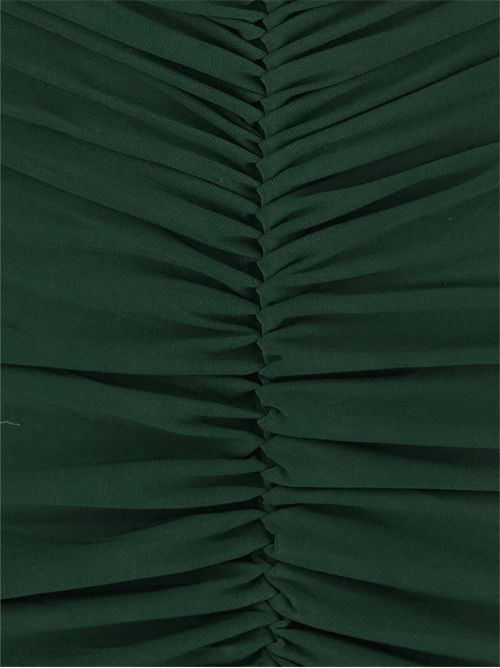 Sleeveless long gown with deep V-neck NORMA KAMALI | KK4253PLD43869DARKEMERALD