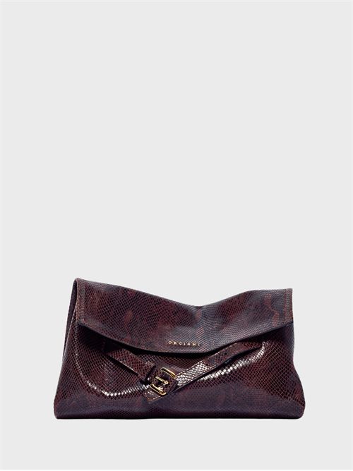 Borsa Venus Clutch Exotic in pelle effetto pitone ORCIANI | B02213EXOCAF