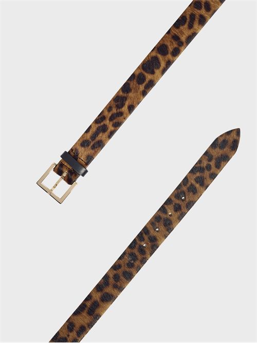 Cintura Leo in cavallino con stampa animalier ORCIANI | D10448LEOUNIQUE