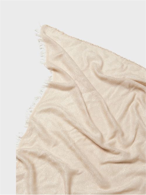 Mantella in filato misto con righe degradé, lurex e paillettes PESERICO | S31521C0CC653943